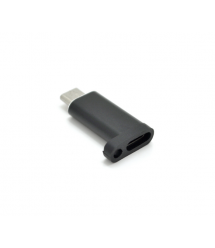 Переходник VEGGIEG TC-102 Type-C(Female) - Micro-USB(Male), Black, Пакет