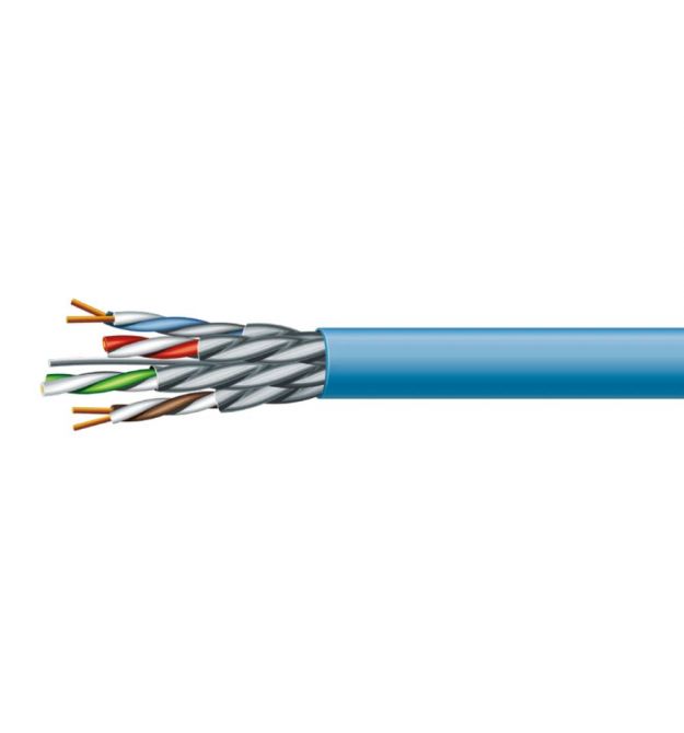 Кабель витая пара ЗЗЦМ Cat. 6 A U/FTP LSZH 4х2х23 AWG (к) бухта 500м.