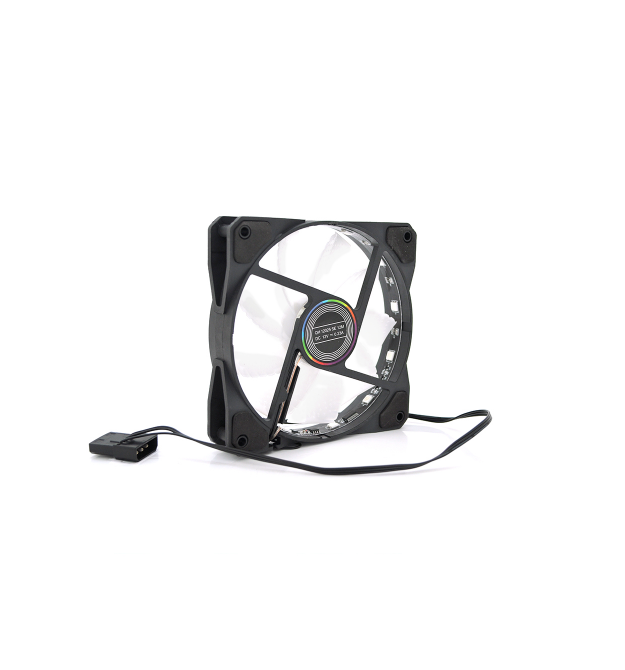 Кулер корпусной 12025 DC sleeve fan 4pin - 120*120*25мм, 12V, 1100об - мин, 12LED, RGB