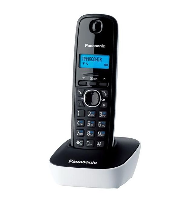 Радіотелефон Panasonic DECT KX-TG1611UAW Black White