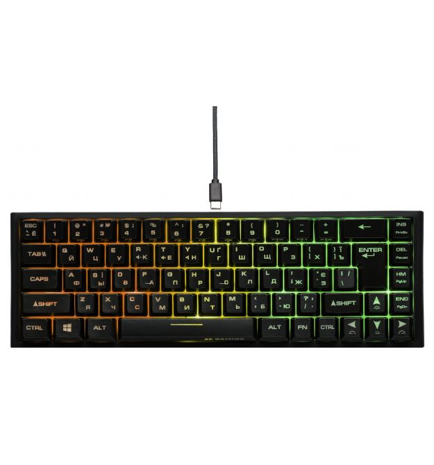 2E Gaming Клавиатура игровая KG360 RGB 68key WL Black Ukr