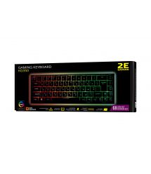 Клавиатура игровая 2E Gaming KG350 RGB 68key USB Black Ukr