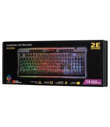Клавіатура ігрова 2E Gaming KG300 LED USB Black Ukr
