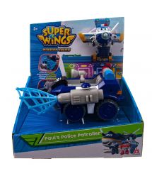 Super Wings Игровой набор Mission Teams Paul's Police Rover, Полицейский автомобиль Пола