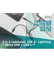 Digitus Кабель 3-in-1 Charger Cable