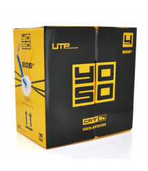 Кабель КВП 4х2х0,5мм, (UTP-cat 5E), YOSO, (CCA), для внутренных работ, blue, 305м