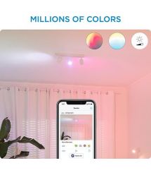 WiZ Умный накладной точечный светильник IMAGEO Spots 3х5W 2200-6500K RGB Wi-Fi белый