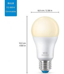 WiZ Лампа розумна E27, 8W, 60W, 806Lm, A60, 2700K, Wi-Fi