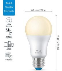 WiZ Лампа розумна E27, 8W, 60W, 806Lm, A60, 2700K, Wi-Fi