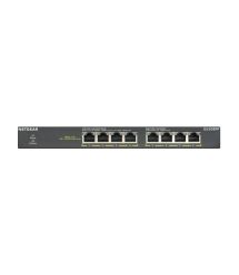 NETGEAR Комутатор GS308PP 8xGE PoE+ (83Вт), FlexPoE, некерований