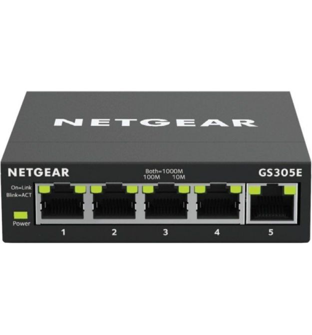 NETGEAR Коммутатор GS305E 5xGE, управляемый L2