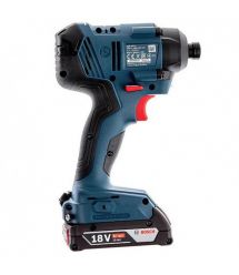 Гайковерт ударний Bosch GDR 180-Li, аккумулятор, 2х18 В, 160 Нм, 1/4", 1.1 кг, кейс