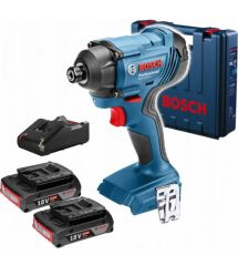 Гайковерт ударний Bosch GDR 180-Li, аккумулятор, 2х18 В, 160 Нм, 1/4", 1.1 кг, кейс