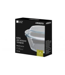 Форма для запекания с крышкой ARDESTO BLACK MARS, круглая, 1.5 л