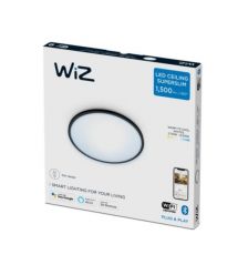 WiZ Умный потолочный светильник SuperSlim Ceiling 16W 2700-6500K Wi-Fi черный