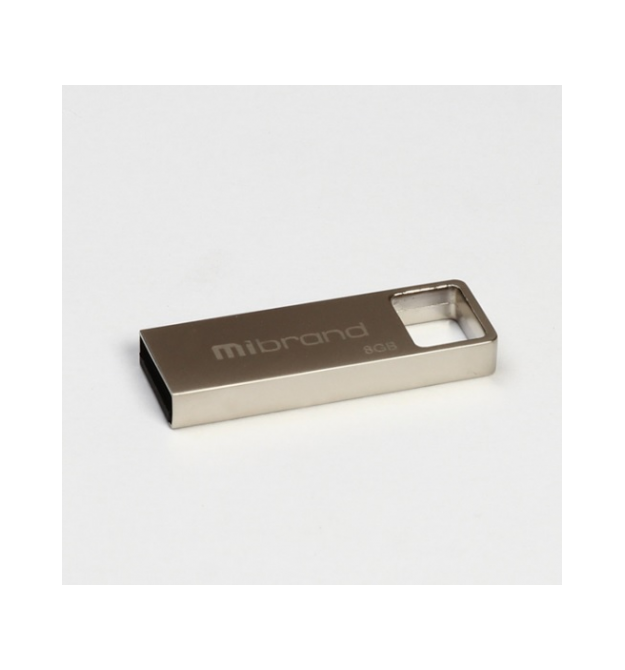 Флэш-накопитель Mibrand Shark, USB 2.0, 8GB, Metal Design, Blister