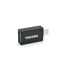 Перехідник VEGGIEG VOT 01 USB 2.0 (AF) OTG-microUSB (M), Black