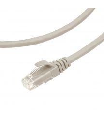 Патч-корд кат. 5е, 26AWG, RJ45-RJ45, сірий, 0.5 м, U-UTP, LSZH, Corning