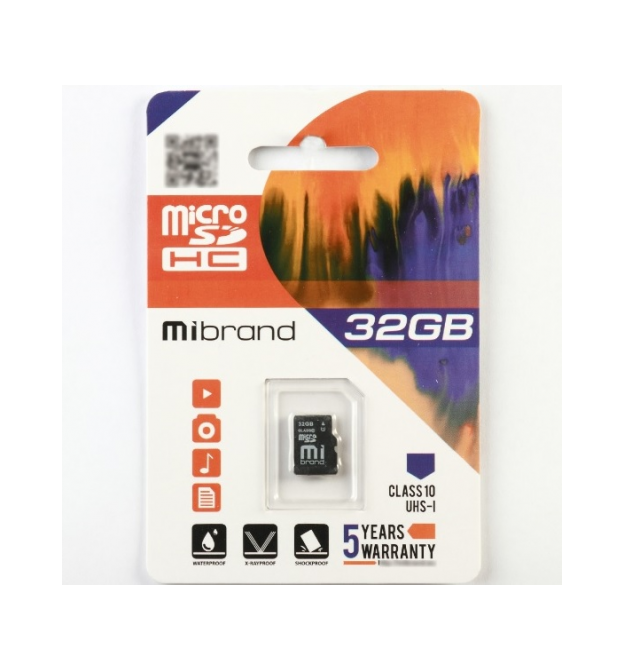 Карта пам'яті Mibrand microSDHC Class 10 UHS-I, 32GB