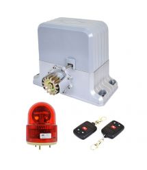 Комплект автоматики для откатных ворот весом до 1800 кг Weilai DGY1800Pro kit с сигнальной лампой