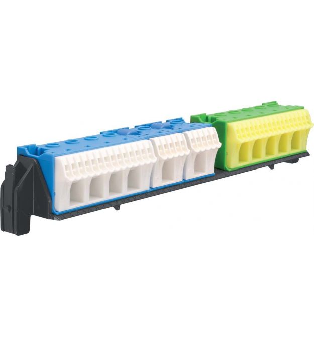 Утримувач з клемами PE-N: 21xN+20xPE - 5xN+6xPE