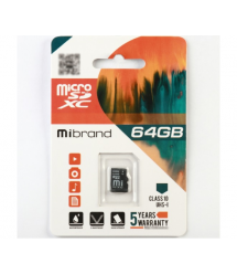 Карта памяти Mibrand microSDHC Class 10 UHS-I, 64GB