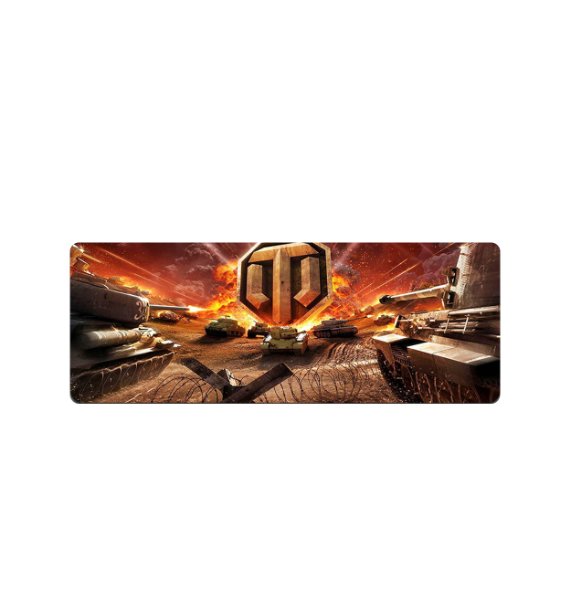 Коврик 300*700 тканевой World of Tanks-37, толщина 2 мм, OEM