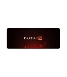 Коврик 300*700 тканевой DOTA2, толщина 2 мм, цвет Black-Red, OEM