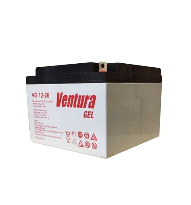 Аккумуляторная батарея Ventura VG 12-26 Gel 12V 26Ah (175*166*125мм), Q1