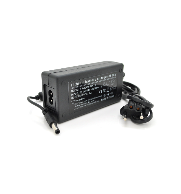 Зарядное устройство для аккумуляторов Li-ion 36V2A (Max.:42V - 2A), штекер 5,5х2,5мм, с индикацией, BOX