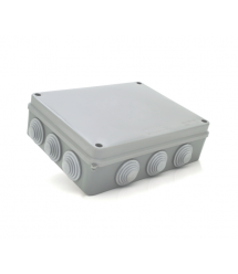 Коробка распределительная наружная Premium Р110 255х200х80мм IP55 Серый пластик (РР) Q6