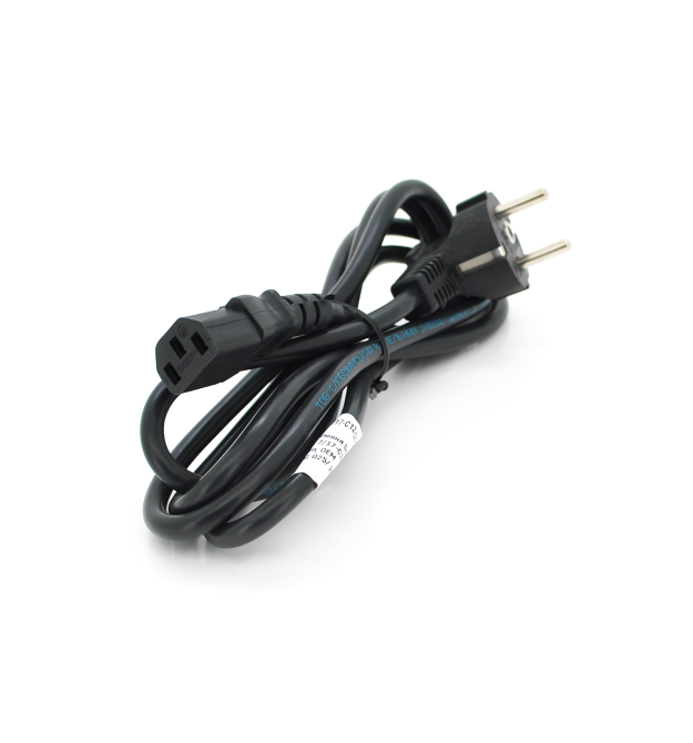 Кабель питания Schuko PC-186 CEE7 - 17-C13, 1.8M, 1.0 mm, OEM (евровилка) Q25 - 250 МЕДЬ!!!!!
