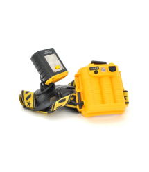 Налобный фонарик HPH-W647, 5W, 2*P50, 4 режима, корпус-пластик, водостойкий, ip44, питание 2*18650, кабель USB, 6400K, BOX