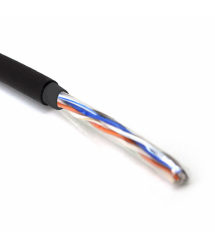 Кабель КНП UTP (4*2*0.5) 4p 24 AWG, Ritar, (CCA), изоляция ПЭ, для нар. работ, 305м, Black, Corton BOX (350x350x430) Q2