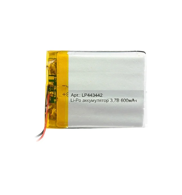 Літій-полімерний акумулятор 4 * 34 * 43mm 3,7 V (Li-ion 3.7 В 600маг)