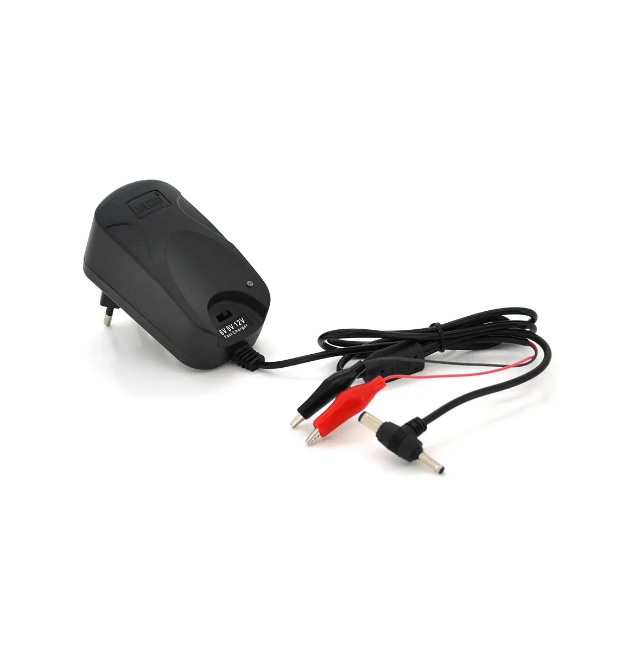 Автоматический ЗУ для аккумулятора 6V - 9V - 12V,100-240V,2A, разъем питания DC(5,5*2,5 - 2,5*0,7),клеммы(AGM - GEL - Lead)