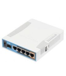 Двухдиапазонная Wi-Fi точка доступа с 5-портами Ethernet для домашнего использования MikroTik hAP ac (RB962UiGS-5HacT2HnT)