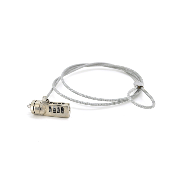 Трос безопасности для ноутбука, 1.1м, наборной пароль, блистер Q100