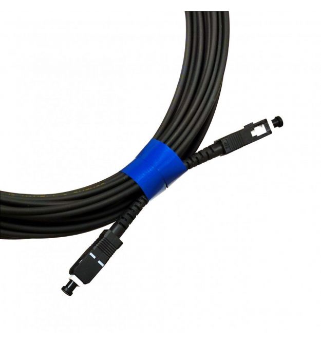Патчкорд SC-UPC-SC-UPC SM, FTTH плоский, наружного исполнения 50 м, Simplex