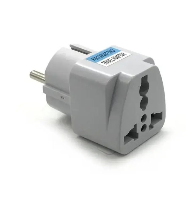 Переходник на евророзетку TEFAL-тройник Grey, в упаковке 20 штук, цена за штуку, Q1000