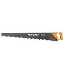 Topex 10A762 Ножовка для пеноблоков, 800 мм, 23 зубьев, твердосплавная напайка, чехол