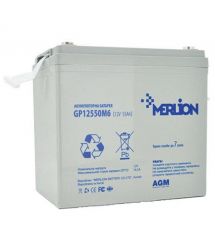 Акумуляторна батарея MERLION AGM GP12550M6 12 V 55 Ah ( 225 x 135 x 210 (215) ) Q1