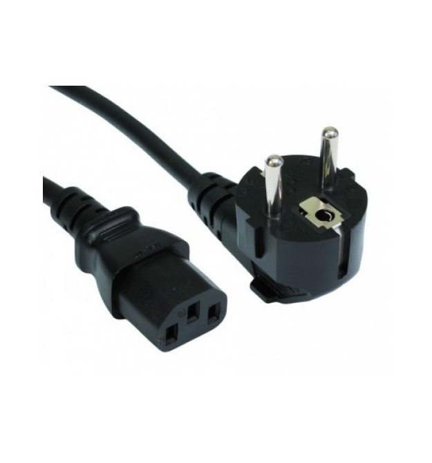Кабель живлення Schuko PC-186 CEE7/17-C13, 1.8M, 0.5mm, OEM (євровилка) Q25/250