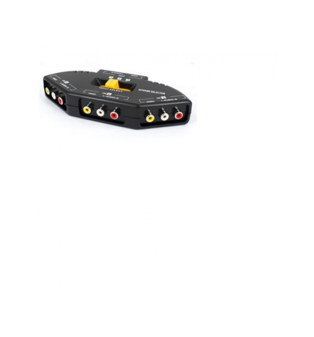 конвертер 3 x 3RCA / 1x3RCA c переключателем