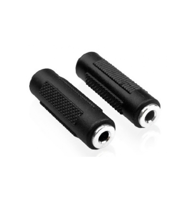 Конвертер Jack 3.5 (мама) - Jack 3.5 (мама), Stereo, Black, пластик