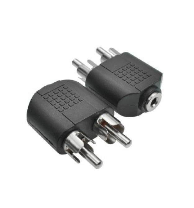 Сплиттер Jack 3.5 (мама) – 2 RCA (папа), Техпакет, Q300