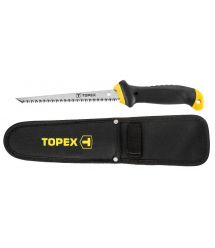 Topex 10A717P Ножовка по гипсокартону, 150 мм, 8TPI, чехол