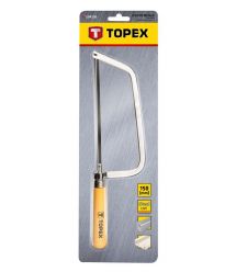 Topex Ножовка по металлу, 150 мм, деревянная ручка