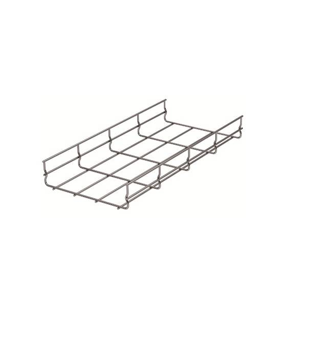 Лоток проволочный WBC 200х100 мм, проволока D4 мм, нержавеющая сталь AISI 304, 2,5м.