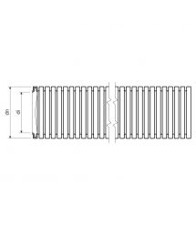 Гофро-труба D25-18.3 мм, PVC внутр.-наружная с протяжкой, УФ стойкая, 50 м, черная, KOPOS